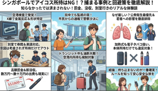 【シンガポール】アイコス持ち込みで捕まった実例と電子タバコの禁止のなぜ【全知識完全ガイド】