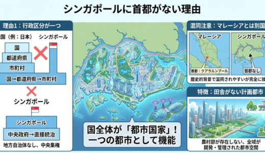 【シンガポールに首都がない理由】クアラルンプールとは無関係！都市国家の仕組みと誤解を整理