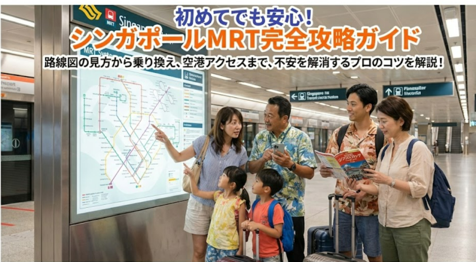 【初心者向け】シンガポールの電車路線図の見方とMRT完全ガイド