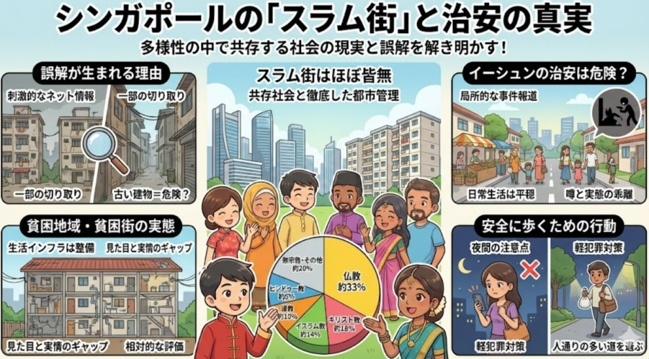 【闇深い？】シンガポールにスラム街や貧困地域は本当にあるのか現地の実態を検証