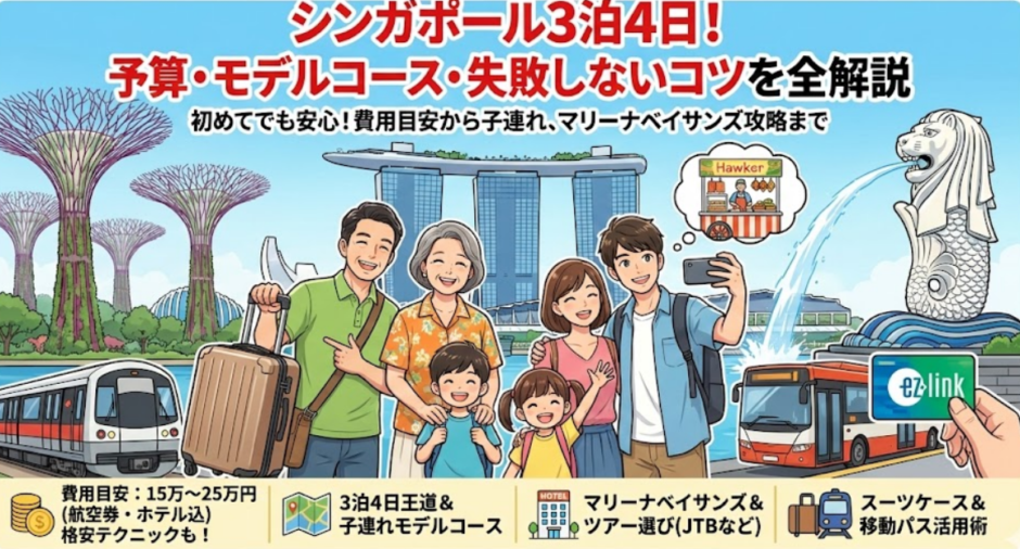 シンガポール3泊4日の予算とモデルコース完全攻略！格安から満喫まで徹底ガイド