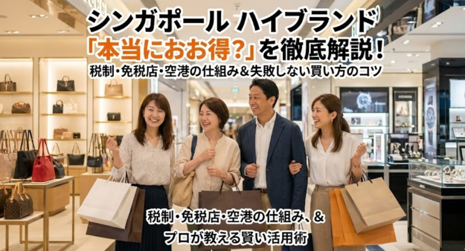 シンガポールでハイブランドが安いのは本当？免税店・アウトレット・セール時期完全ガイド