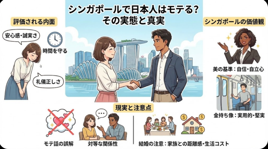 シンガポールで日本人がモテる説は本当なのか？現地評価と恋愛の現実