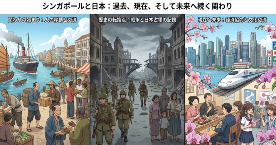 シンガポールと日本との関わりが分かる戦争から現在までの全体像