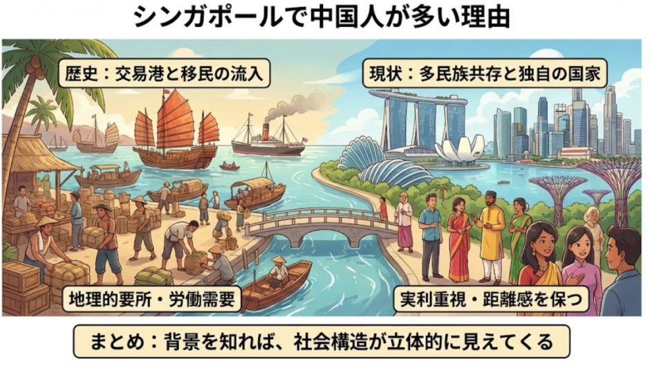 シンガポールに中国人が多い理由を歴史と移民から徹底解説