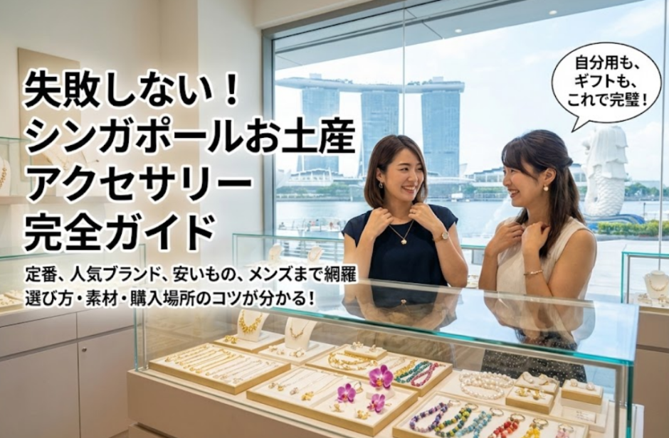 シンガポールのお土産アクセサリー決定版｜安い・定番・限定ブランドまで網羅