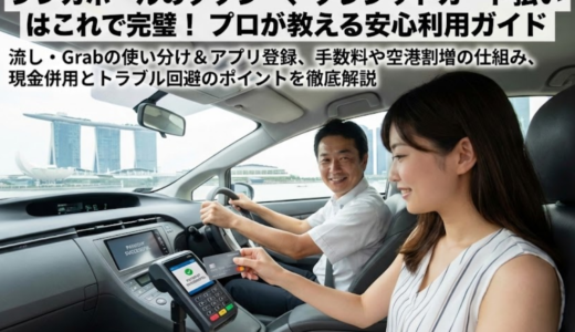 シンガポールのタクシーでのクレジットカード対応可否と料金・手数料