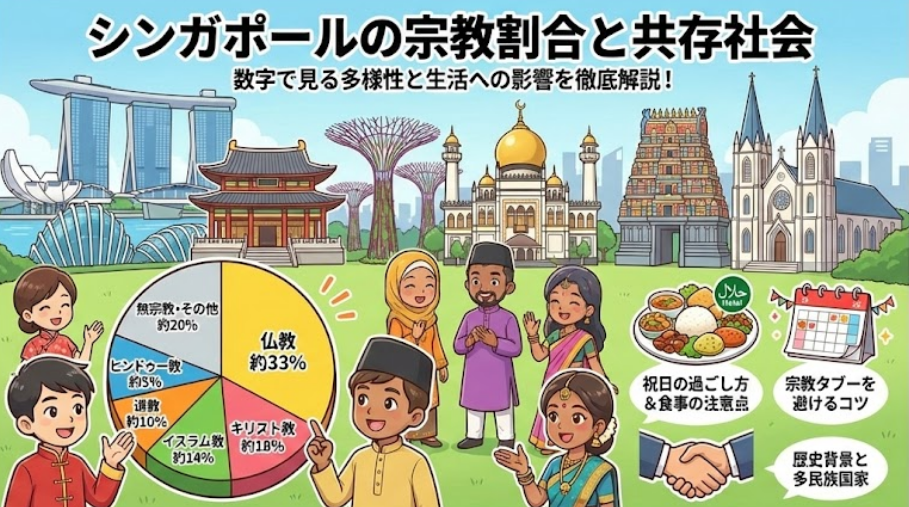 シンガポールの宗教割合を徹底解説！歴史・民族・行事まで網羅