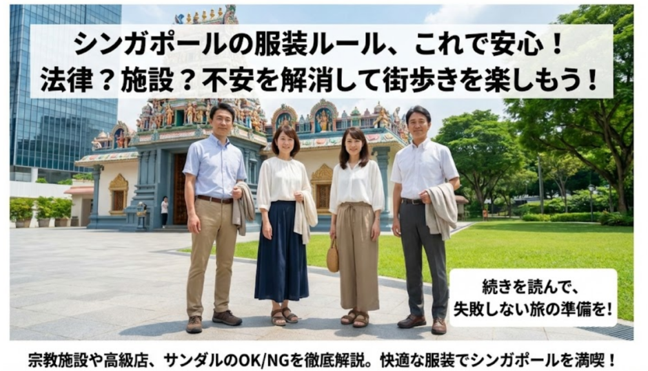 シンガポールの服装禁止ルールで失敗しない旅の準備と対策完全ガイド