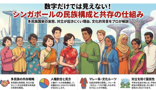 シンガポールの民族構成を完全解説！人種割合に見る多民族社会の実態と背景