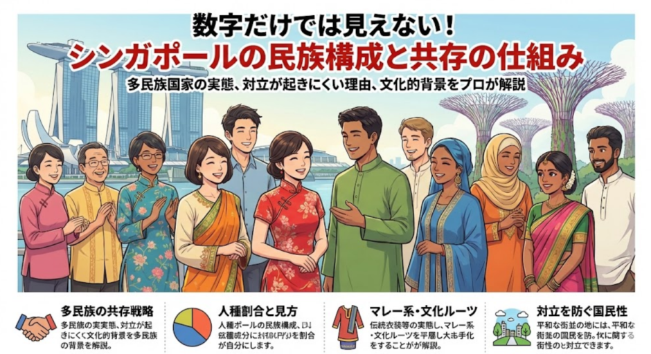シンガポールの民族構成を完全解説！人種割合に見る多民族社会の実態と背景