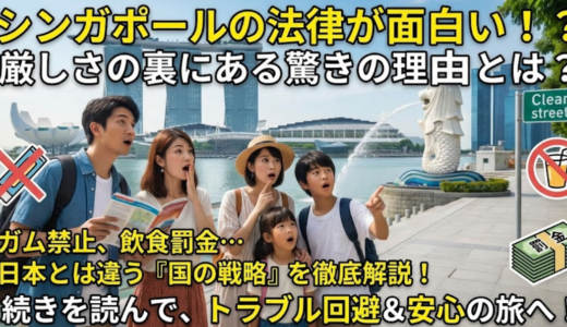 シンガポールの法律が面白いと話題な理由｜日本人が驚く厳しい決まり
