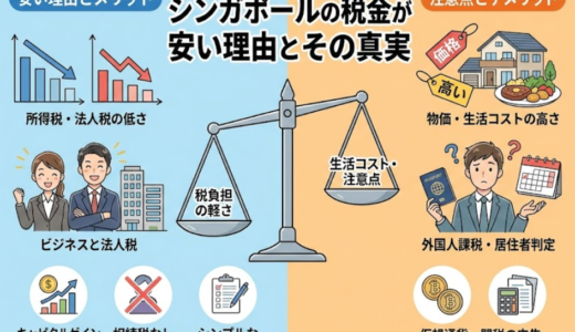 シンガポールの税金が安い理由を徹底解説｜所得税・法人税・移住までに知るべき税制を網羅