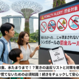 シンガポールの罰金一覧を完全解説！観光前に必ず知る違反と対策
