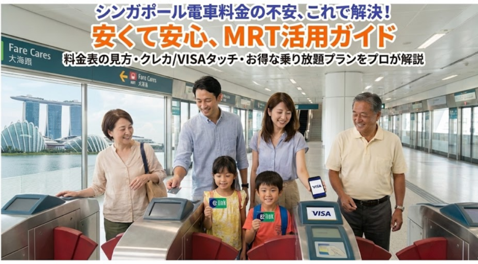 シンガポールの電車料金を損せず理解｜カードや1日券の選び方