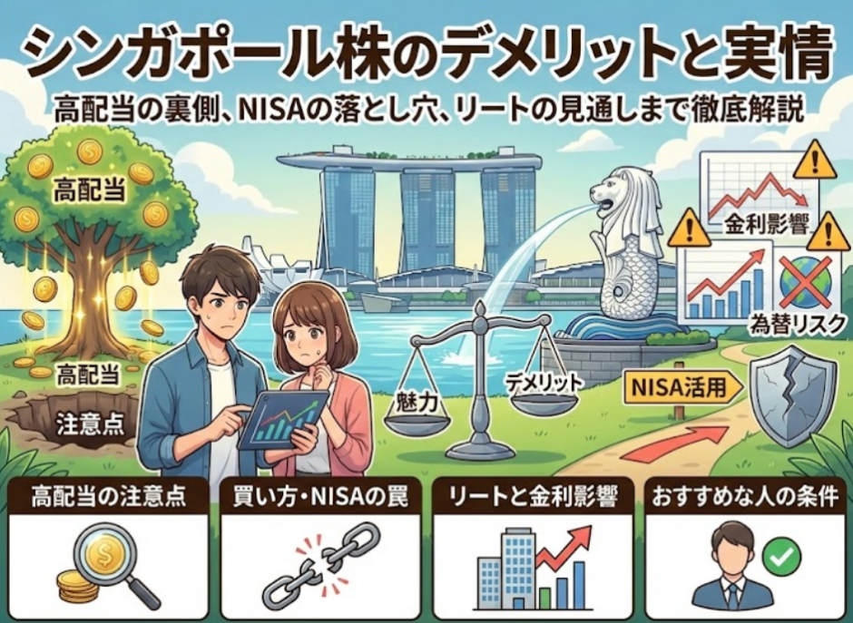 シンガポール株のデメリットから見る失敗しない投資判断の全体像