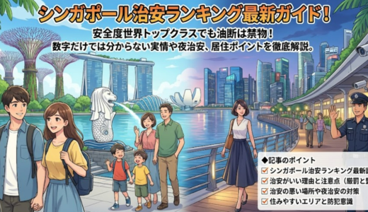 治安がいい理由は？シンガポール治安ランキング5位から見る観光と居住の安全性